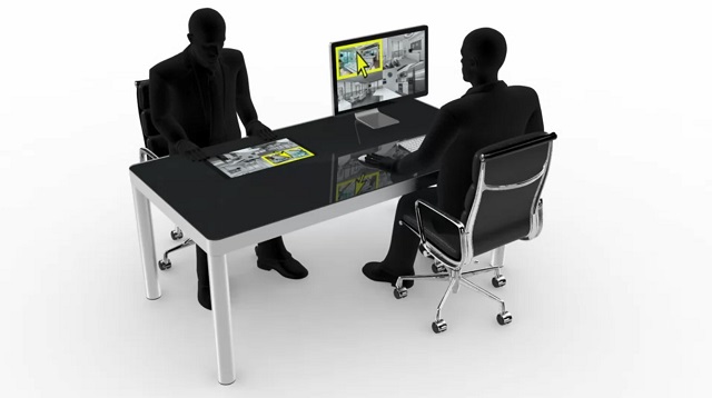 Sharetable, pracovný stôl, počítač, dispej, dotykový displej, OS X, Android, Windows 8.1, zabudovaný displej, Full HD, technológie