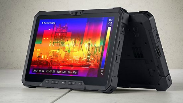 tablet, Dell, Latitude 12 Rugged Tablet, odolný tablet, Windows, GPS, Core M, SSD, IP65, technológie, novinky