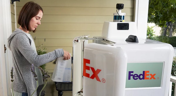 Autonómny donáškový robot FedEx.