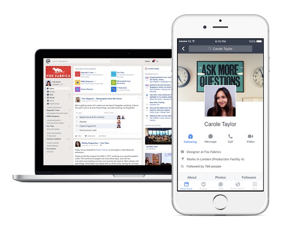 Facebook predstavil novú firemnú platformu Workplace pre jednouchšie prepojenie a komunikáciu medzi zamestanacami