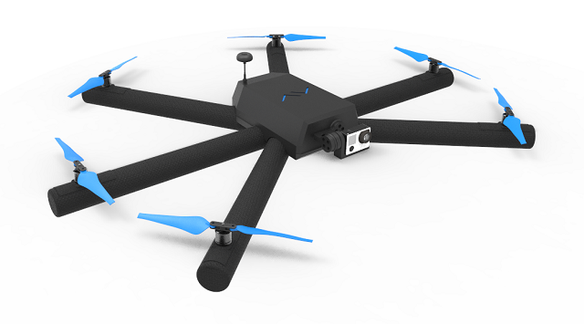 Dron Diodon je vodotesný a vďaka riešeniu s nafukovacími ramenami dokáže pristáť aj na vodnej hladine