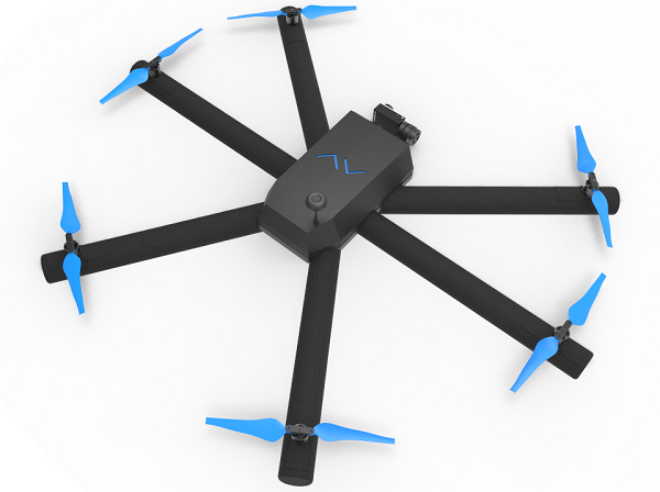 Dron Diodon má nafukovacie ramená s vrtuľami