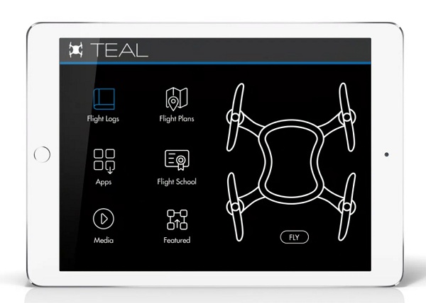 Dron Teal sa ovláda prostredníctvom mobilnej aplikácie