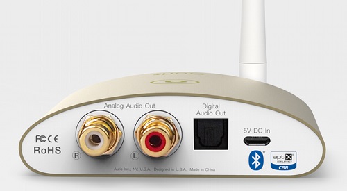 Bluetooth, audio, prijímač, bezdrôtový prenos, AAC, DAC, AKM, AK4396, SPDIF, RCA, SBC, aptX Low Latency, Auris bluMe, bluMe, start-up, technológie, novinky