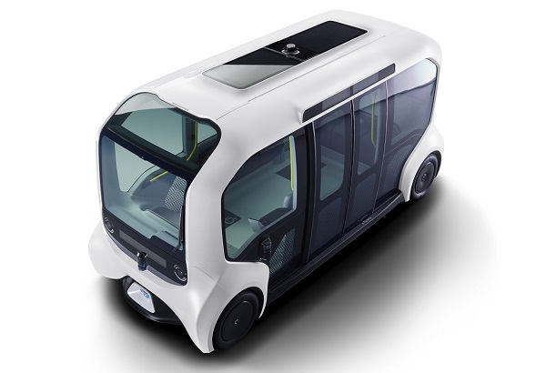 Autonómny elektrický modul Toyota e-Pallete pre OH 2020 v Tokiu.