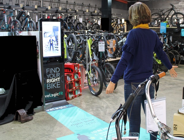 Systém Right Bike pre meranie proporcií cyklistu. 
