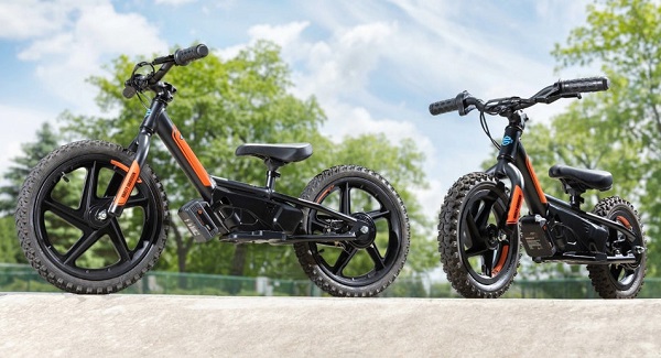 Elektrické balančné bicykle pre deti Harley-Davidson IronE16 (vľavo) a IronE12.