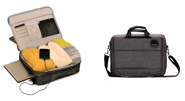 Spoločnosť Fugu pre kufor Rollux vytvorila ešte menšieho súrodenca s názvom Minilux. Je to prenosná taška, ktorá sa dá rozložiť tak, aby vytvorila pracovnú plochu pre notebook a držiak na pohár.