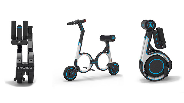 Miniatúrny elektrický bicykel Smacircle S1 sa po zložení môže zmestiť aj do ruksaku.