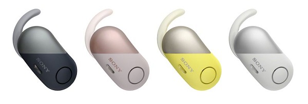 Úplne bezdrôtové slúchadlá do uší Sony WF-SP700N s technológiou potláčania okolitého šumu.