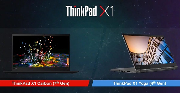 V roku 2019 vylepšilo Lenovo svoje notebooky ThinkPad X1 Carbon a X1 Yoga.