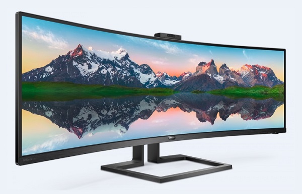 Monitor Philips Brilliance 49“ SuperWide Curved LCD Display.