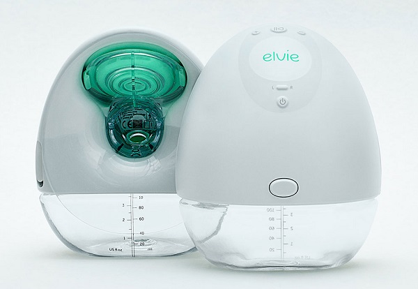Nositeľná elektrická prsná pumpa Elvie pre odsávanie materského mlieka.