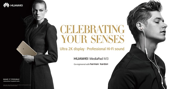Spoločnosť Huawei predstavila nový tablet MediaPad 3 s výkonným audio systémom a 2K displejom