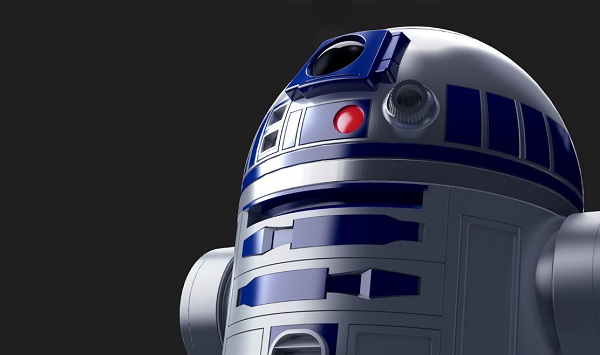 Robotická hračka R2-D2.