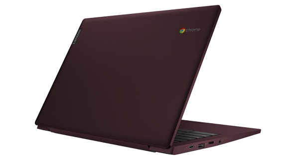 Nový 14-palcový Lenovo Chromebook S340 sa vyrába vo farbe tmavá orchidea, alebo ónyxová čierna.