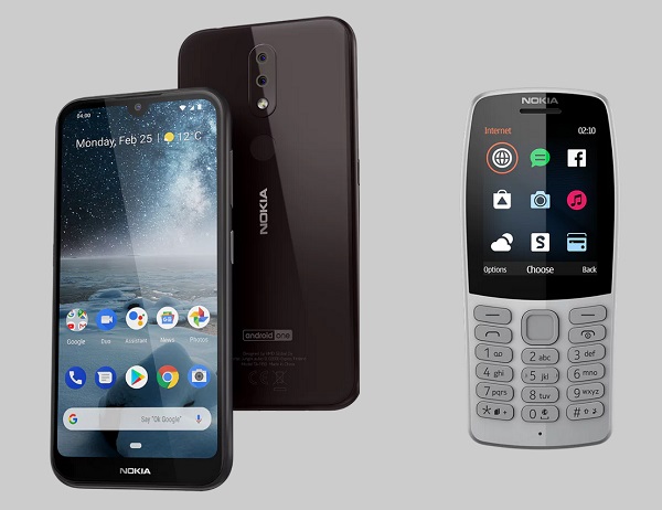 Nokia 1 Plus (vľavo) a Nokia 210