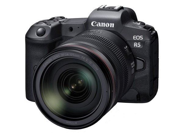 Full-frame bezzrkadlový systém Canon EOS R5.