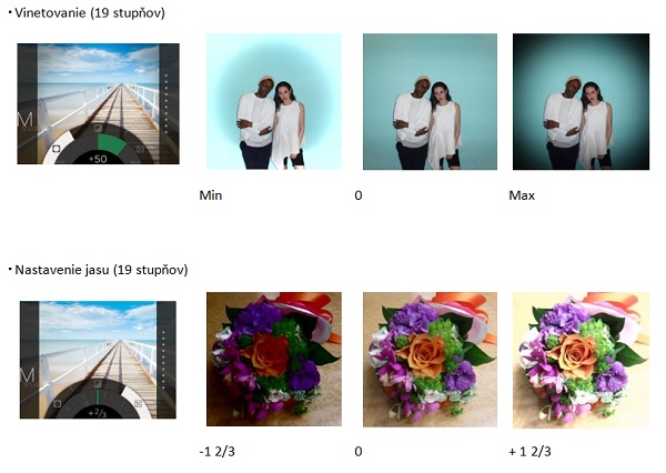 Rôzne režimy fotografovania a kreatívne funkcie pre spracovanie obrazu na dosiahnutie plnej atraktivity štvorcového formátu fotografie