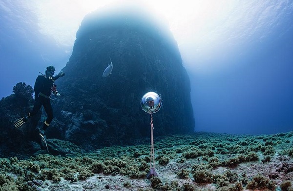 Vodotesné puzdro 360bubble Deep pre 360 stupňové kamery.
