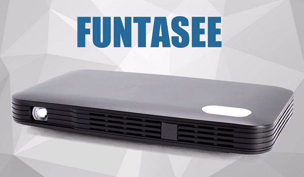 Prenosný 4G projektor FuntaSee je založený na technológii DLP a jeho svietivosť je udávaná na 180 ANSI lúmenov.
