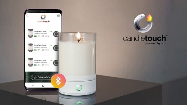 Bluetooth relaxačná sviečka Candle Touch.