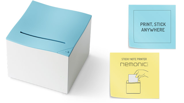 Mini tlačiareň Memonic pre tlač lepiacich poznámkových papierikov.