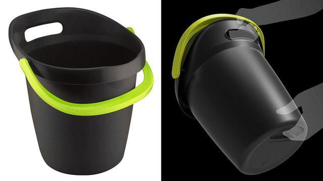 Ergonomicky tvarované vedro