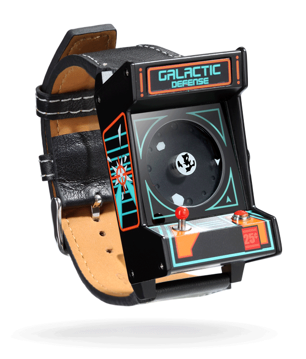 Classic Arcade WristWatch sú poriadne retro hodinky