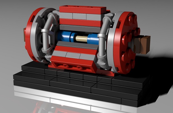 Návrh LEGO modelu detektoru Compact Muon Solenoid - CMS