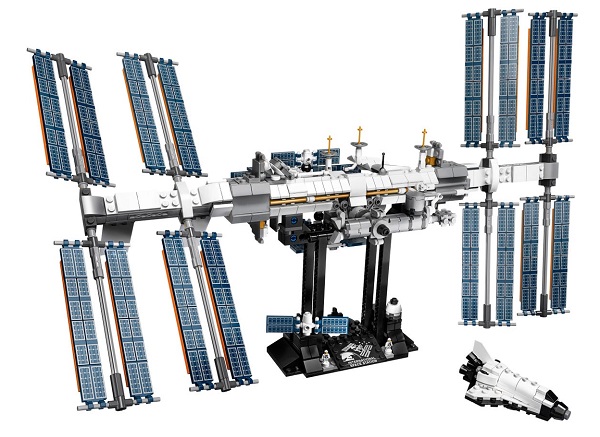 Lego stavebnica repliky Medzinárodnej vesmírnej stanice ISS.