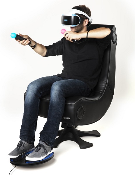 Herný ovládač 3dRudder pre PlayStation VR.