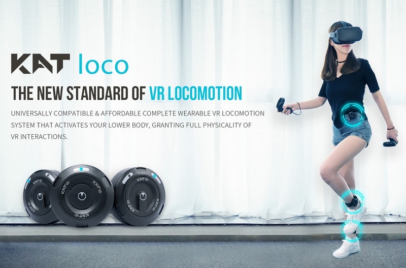 Senzorický systém sledovania pohybu nôh vo virtuálnej realite Kat Loco.