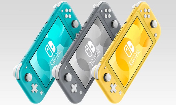 Herná konzola Nintendo Switch Lite bude dostupná v tyrkysovej, sivej a žltej farbe.
