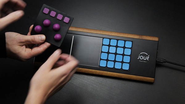 Modulárne hudobné rozhranie Joué dáva hudobníkom fyzický nástroj pre tvorbu digitálnej hudby s flexibilnými vymeniteľnými modulmi.
