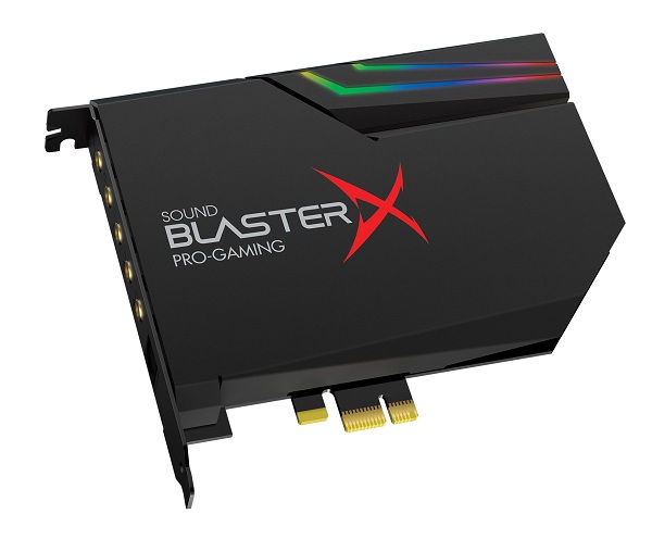 Sound BlasterX AE-5 PCIe Sabre Class Gaming DAC so samostatným slúchadlovým zosilňovačom.