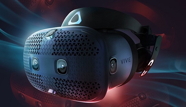 Zariadenie pre zobrazenie virtuálnej reality HTC Vive Cosmos.