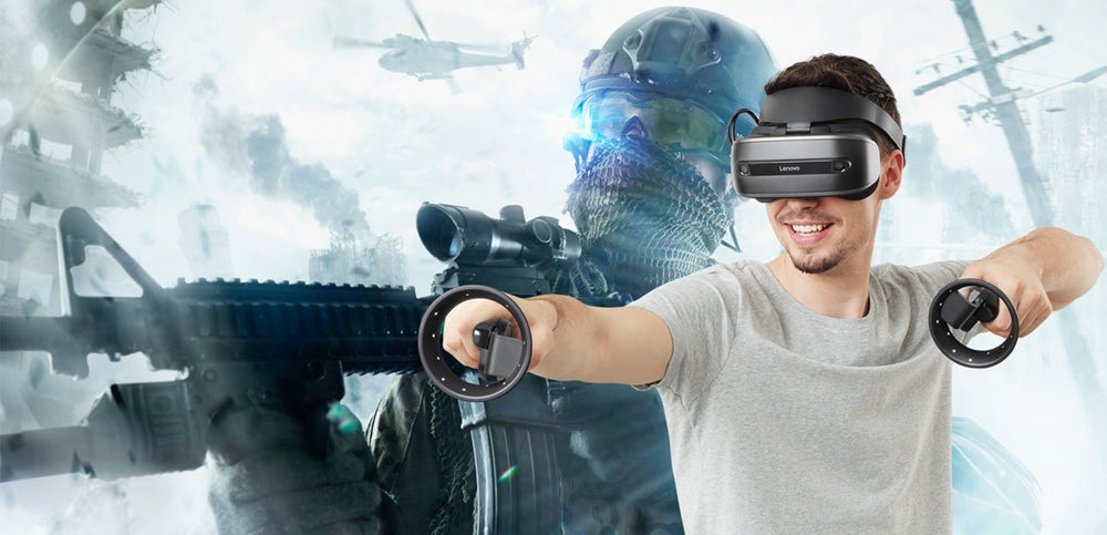 VR Headset Lenovo Exporer pre systém Windows Mixed Reality.