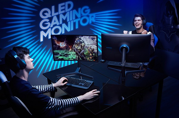 Herné monitory Samsung QLED s podporou technológie HDR.