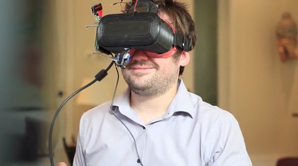 Testovanie prototypu VR headsetu Veeso