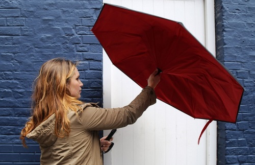 Kazbrella, dážnik, dážď, počasie, vietor, Anglicko, Británia, Veľká Británia, technológie