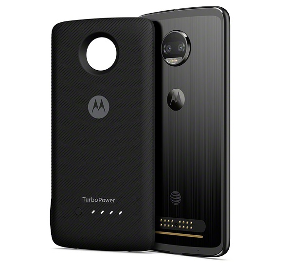 Pripojiteľný modul Moto TurboPower Pack k smartfónu Motorola moto z2 force.