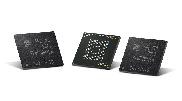 Samsung spúšťa výrobu 512 GB vstavaných čipov pre smartfóny