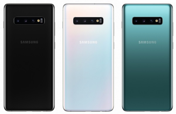 Samsung Galaxy S10+: Gradiation Black, Prism White, Teal Green