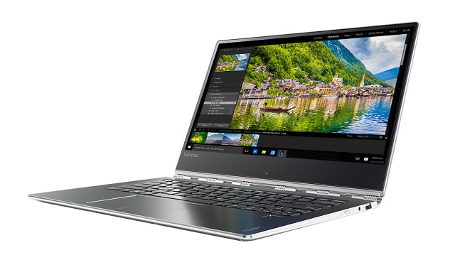 Nový notebook 2v1 Lenovo Yoga 910 sa môže pochváliť veľmi úzkym rámom okolo displeja