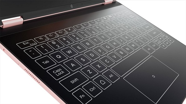 Tablet Lenovo Yoga A12 sa môže pochváliť špeciálnou dotykovou klávesnicou Halo bez fyzických kláves