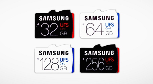 Nové dátové karty Samsung UFS budú dostupné v kapacitách 32, 64, 128 a 256 GB