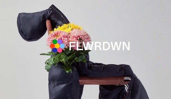 Trvalo udržateľná páperová bunda Flwrdwn z kvetov.