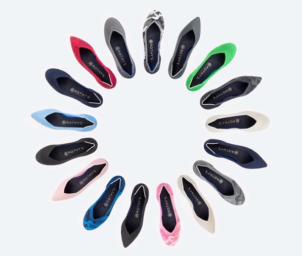 Dámska obuv Rothy´s sa vyrába z vlákien z recyklovaných plastových fliaš a je dotupná v až 17 rôznych farebných variáciách