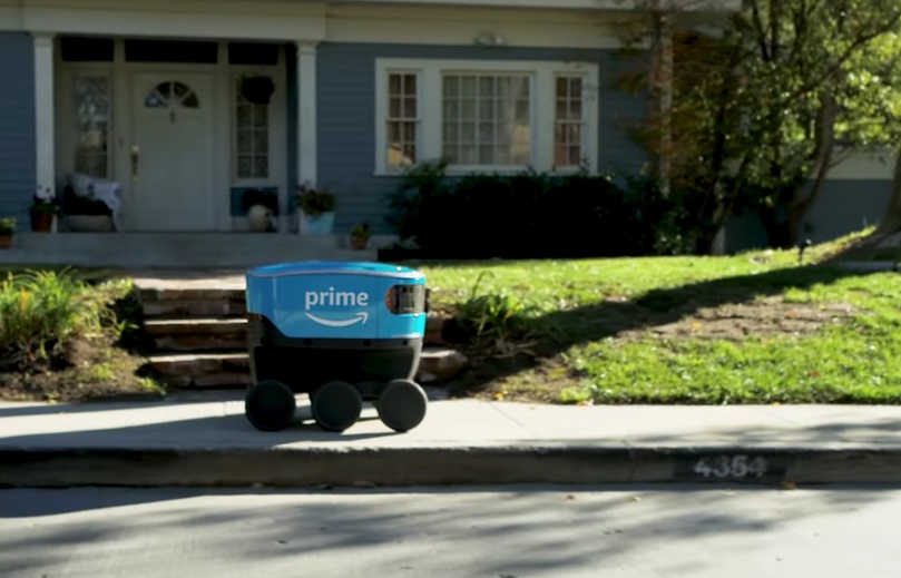 Autonómny donáškový robot Amazon Scout.